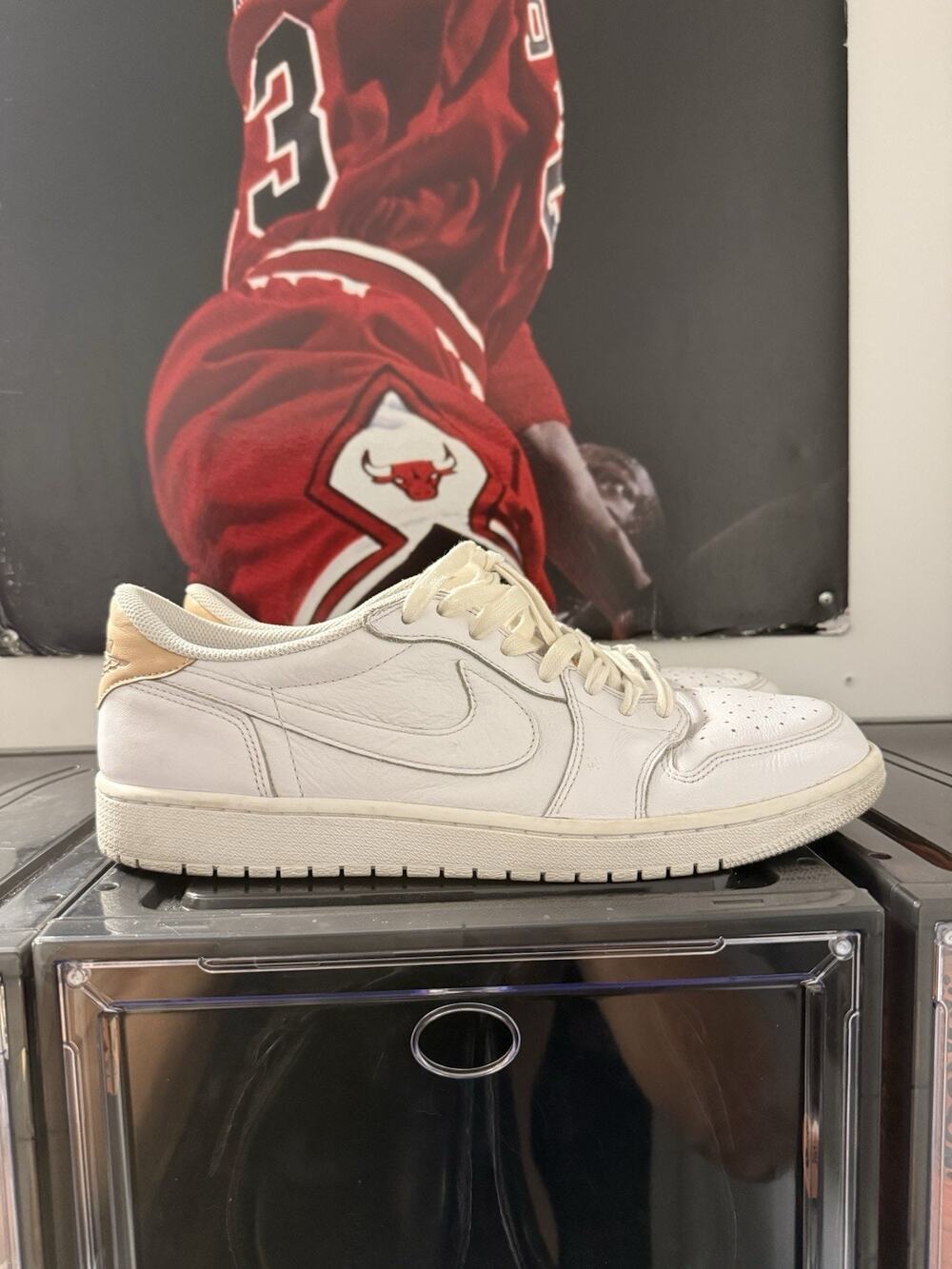 Air Jordan 1 Retro Low OG Vachetta Tan White Sail Size 13 Men’s Shoes Only